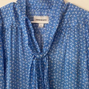 Sabina Musayev print blue blouse